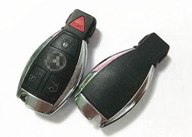 Plastik Malzeme Benz Anahtar Fob 4 Düğme Anahtarsız giriş Fob FCC IYZDC12K Dahil Değil Bıçak